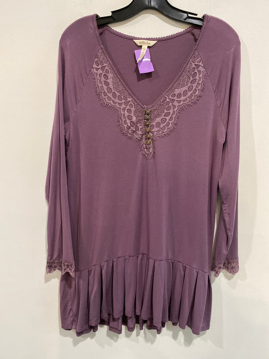 Purple Tunic Long Sleeve Matilda Jane, Size S