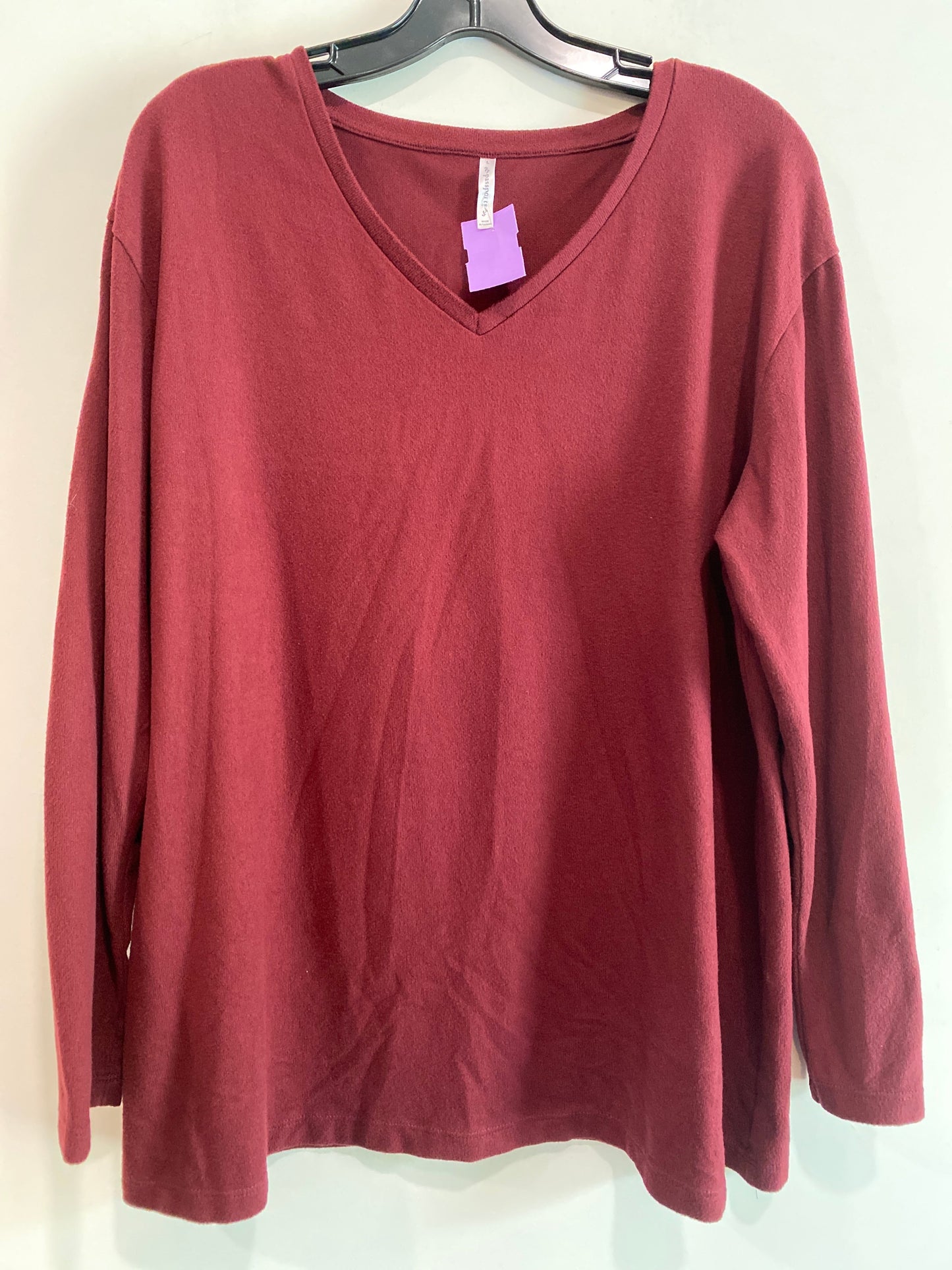 Purple Top Long Sleeve Passport, Size L