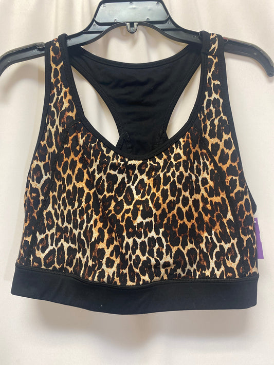Animal Print Athletic Bra Clothes Mentor, Size Xxl