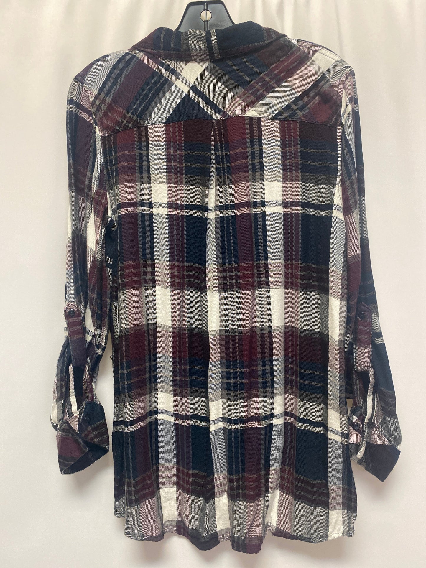 Plaid Pattern Top Long Sleeve Cato, Size L