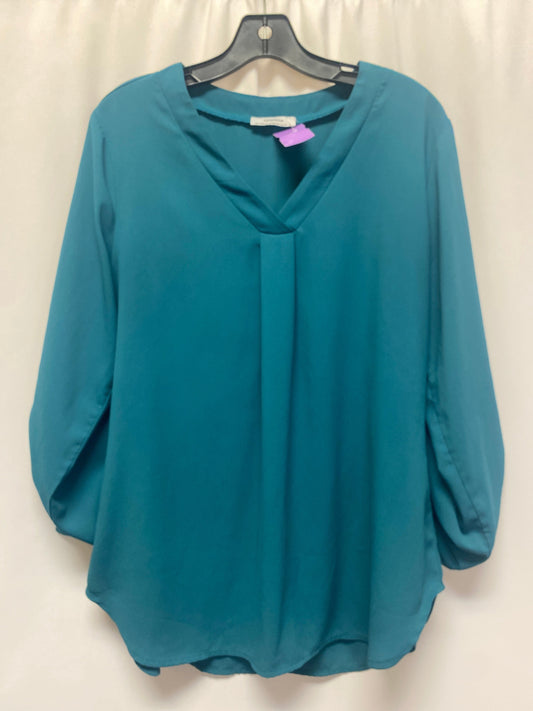 Green Top Long Sleeve Clothes Mentor, Size L