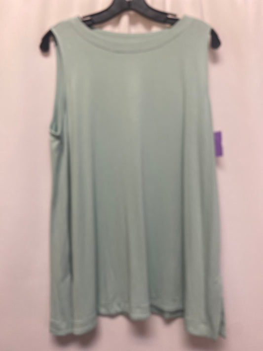 Green Top Sleeveless J. Jill, Size L