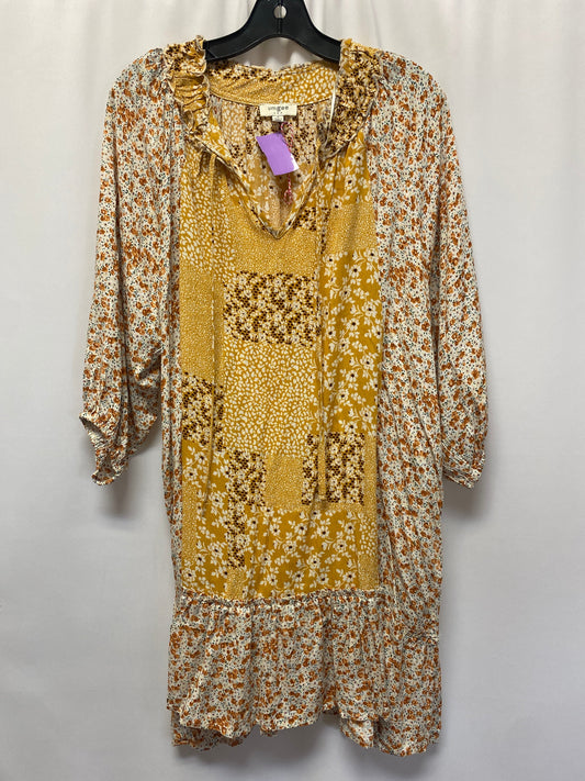 Yellow Tunic Long Sleeve Umgee, Size M