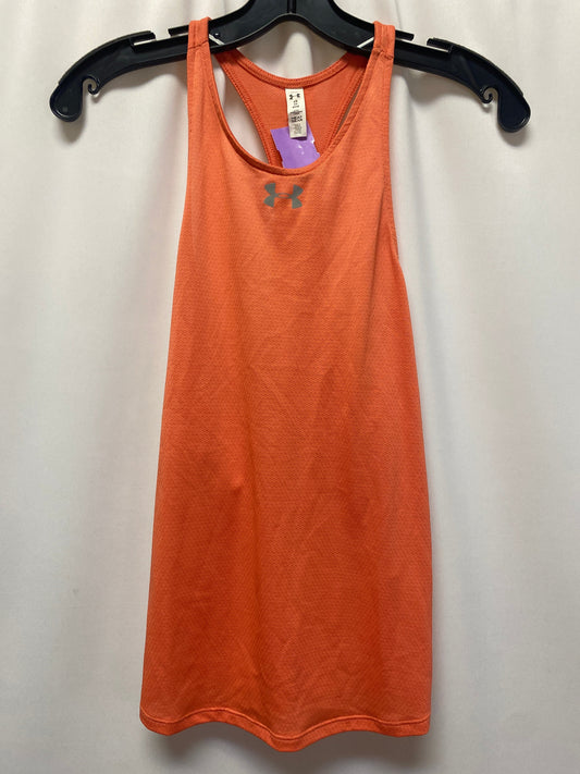 Orange Athletic Tank Top Under Armour, Size Xs