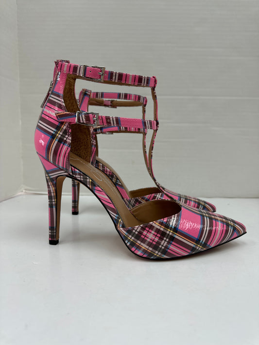 Pink Shoes Heels Stiletto Jessica Simpson, Size 10