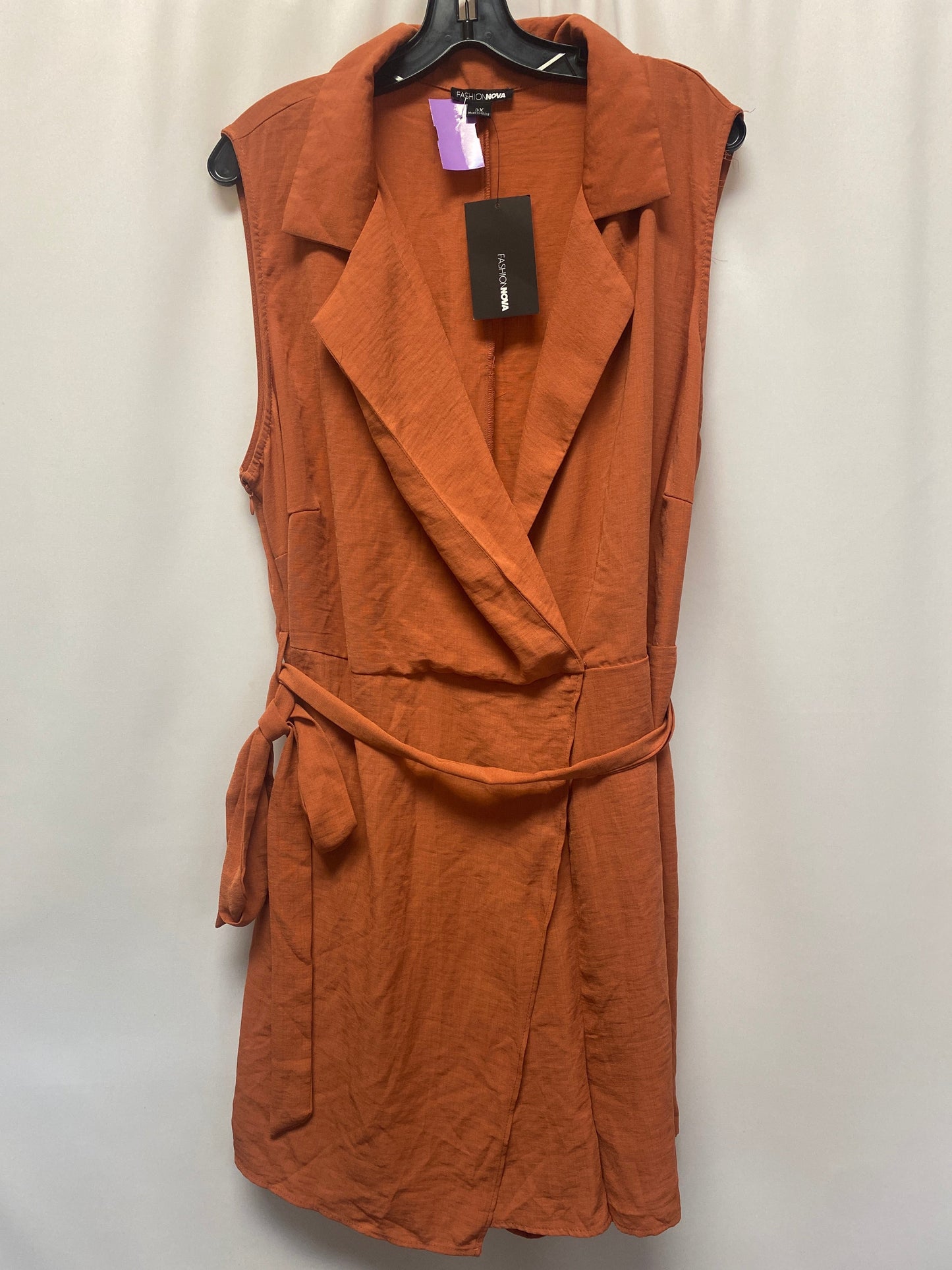 Brown Romper Fashion Nova, Size 3x