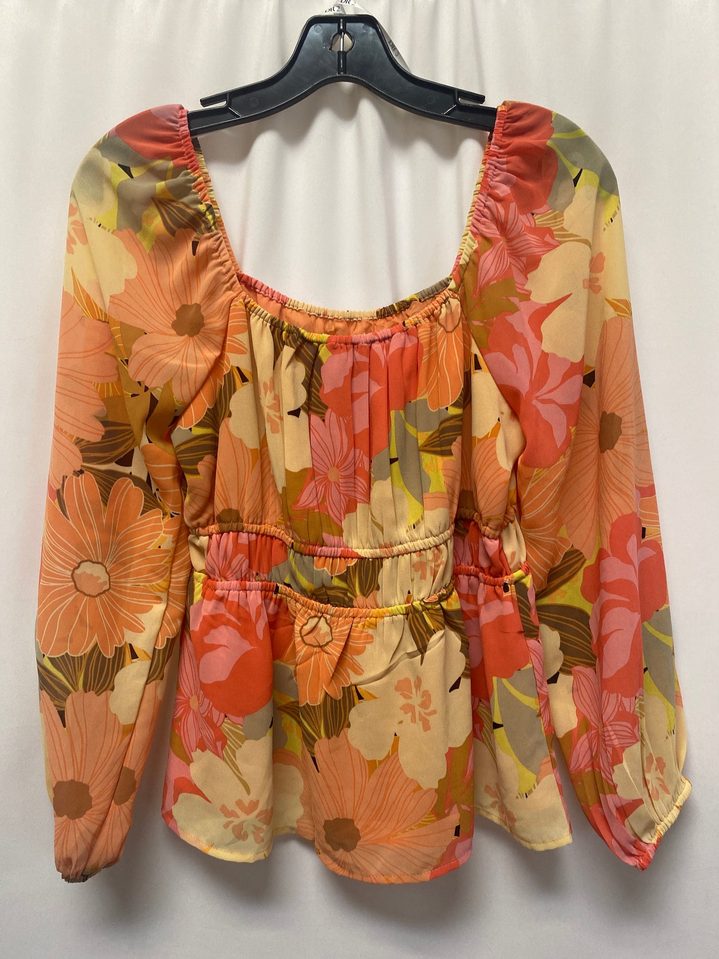 Peach Top Long Sleeve Dr2, Size Xs