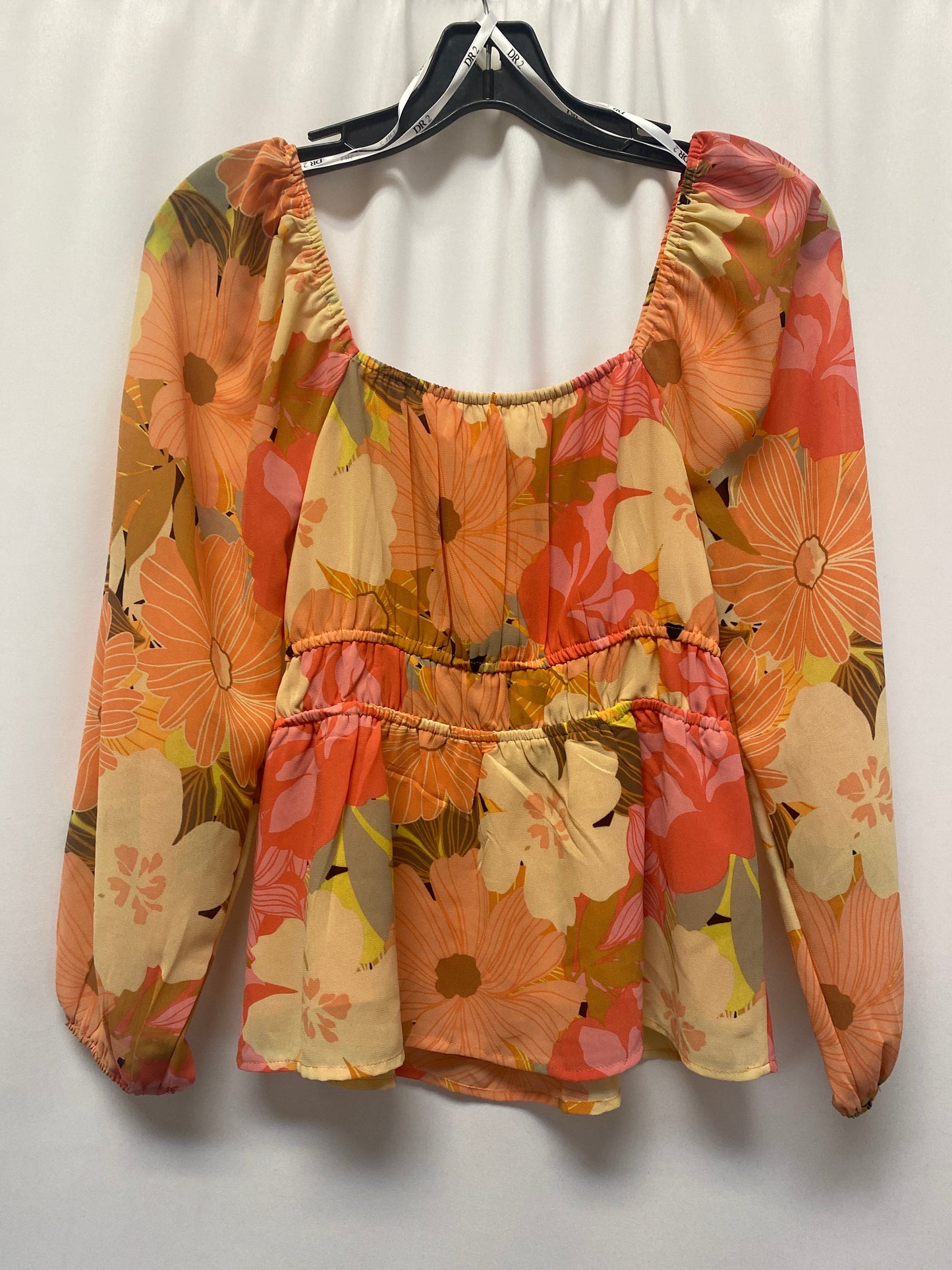 Peach Top Long Sleeve Dr2, Size Xs