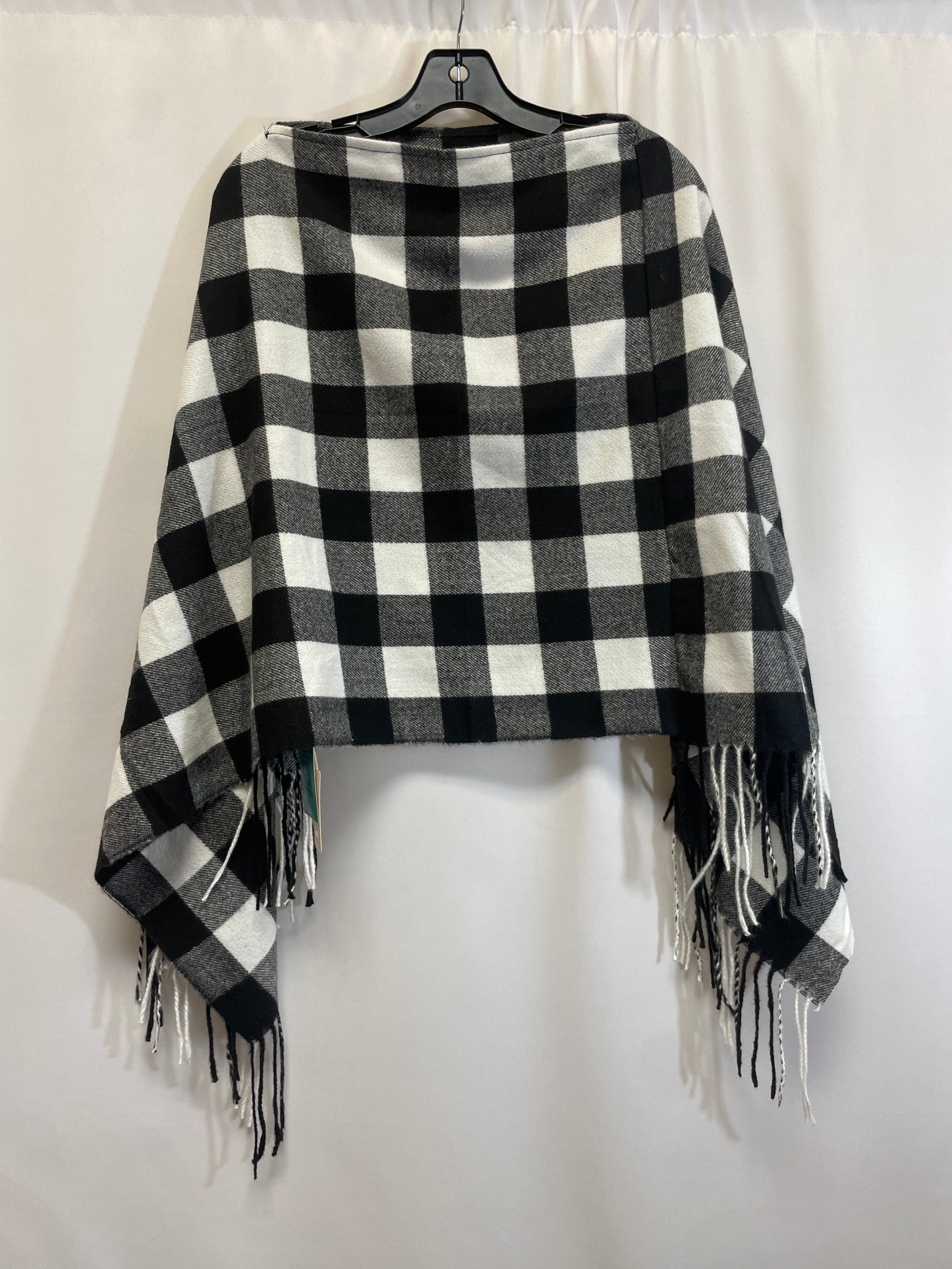 Black & White Poncho Cmf, Size Onesize