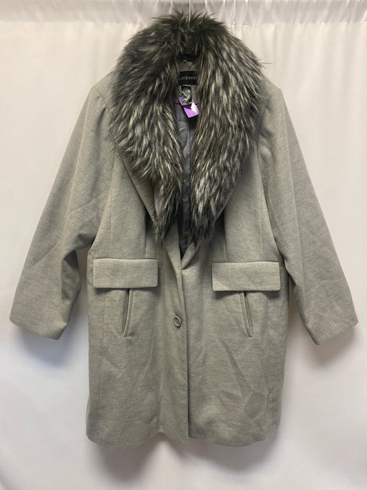 Grey Coat Peacoat Ashley Stewart, Size 3x