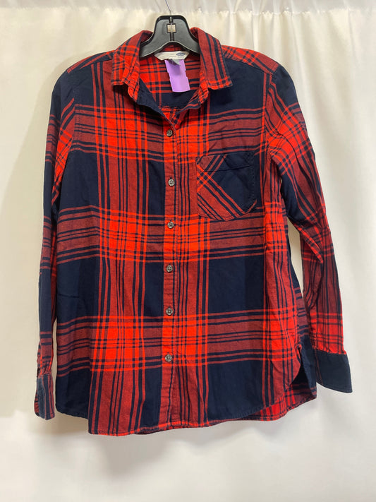 Blue & Red Top Long Sleeve Old Navy, Size S