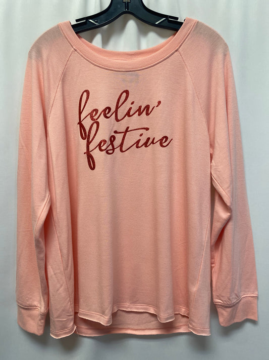 Pink Top Long Sleeve Cato, Size M