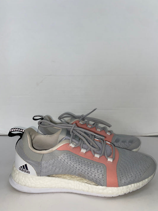 Grey Shoes Athletic Adidas, Size 7.5