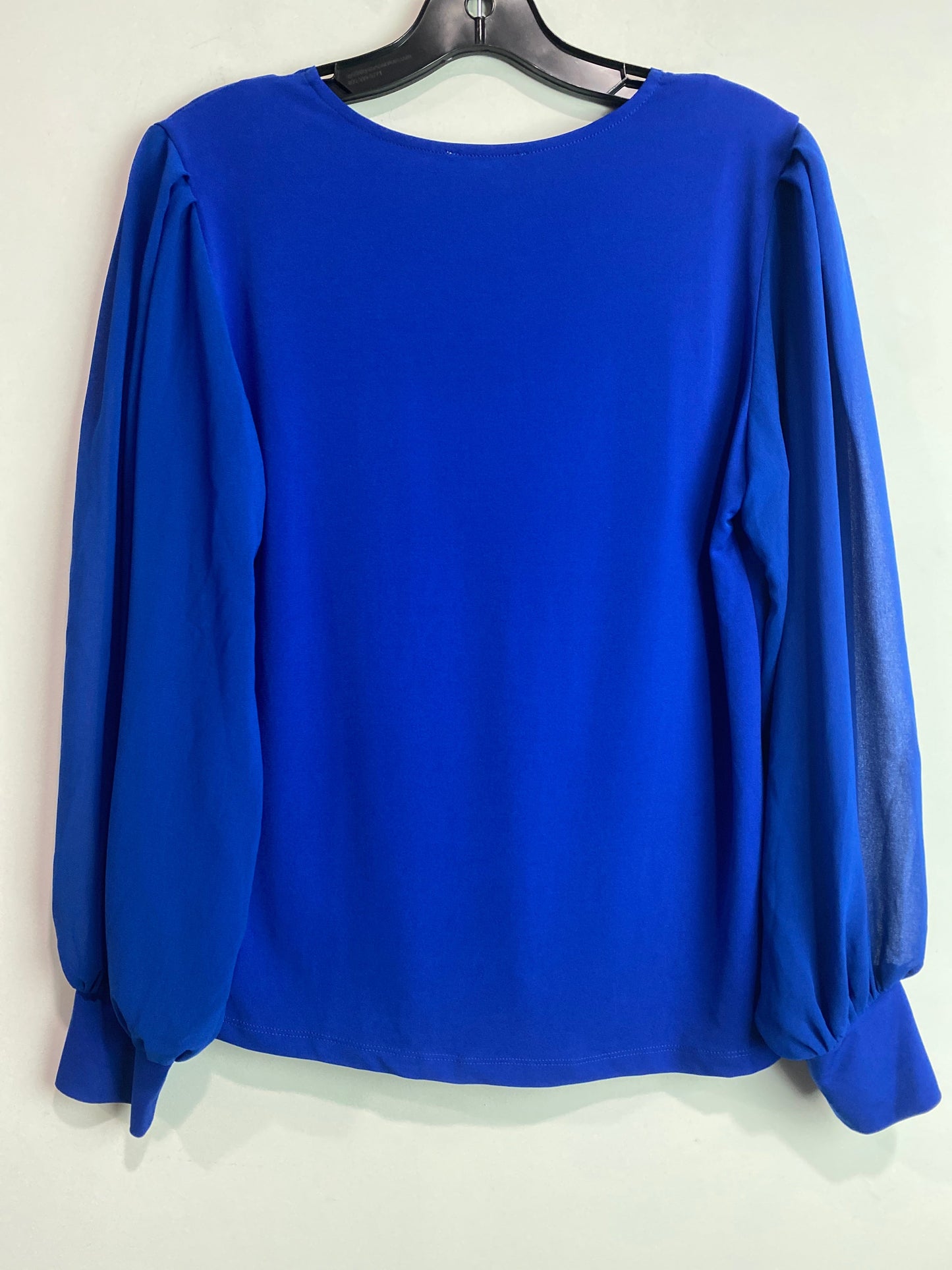 Top Long Sleeve By Calvin Klein In Blue, Size: S