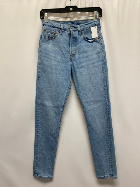 Blue Denim Jeans Straight Levis, Size 2