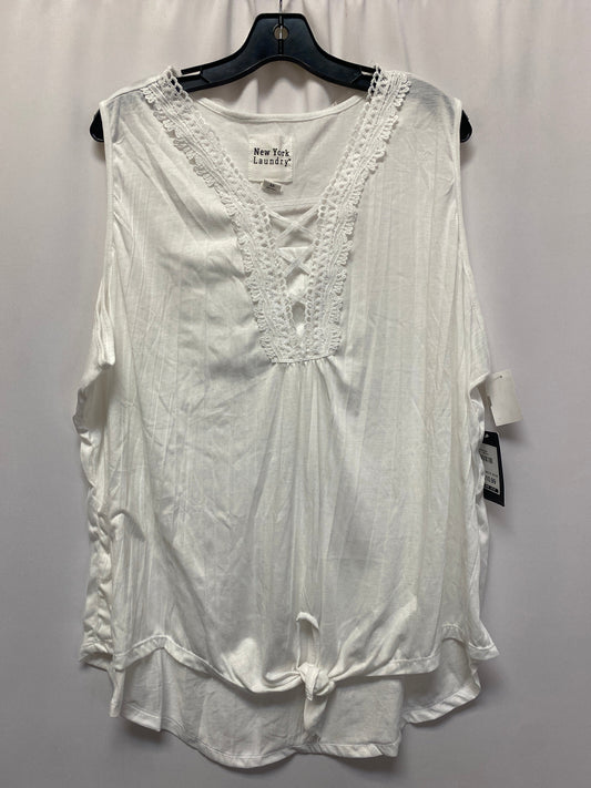 White Top Sleeveless New York Laundry, Size 3x