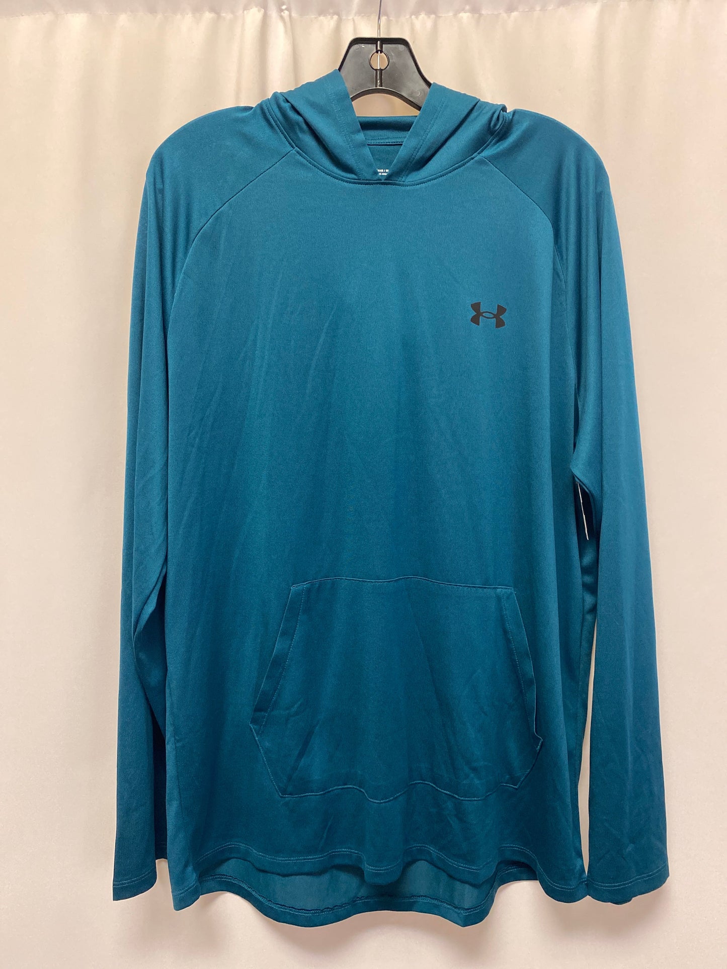 Blue Athletic Top Long Sleeve Crewneck Under Armour, Size L