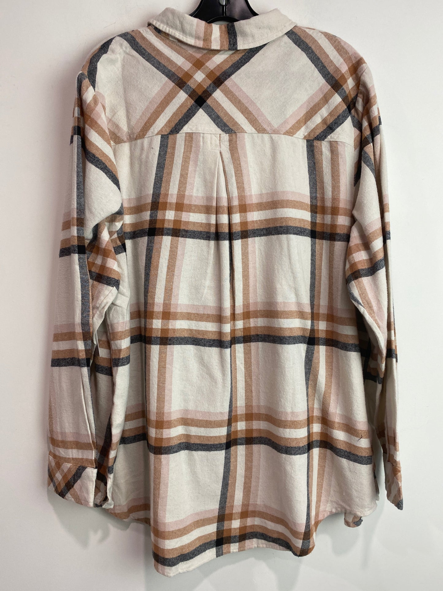 Top Long Sleeve By Sonoma In Beige, Size: 2x