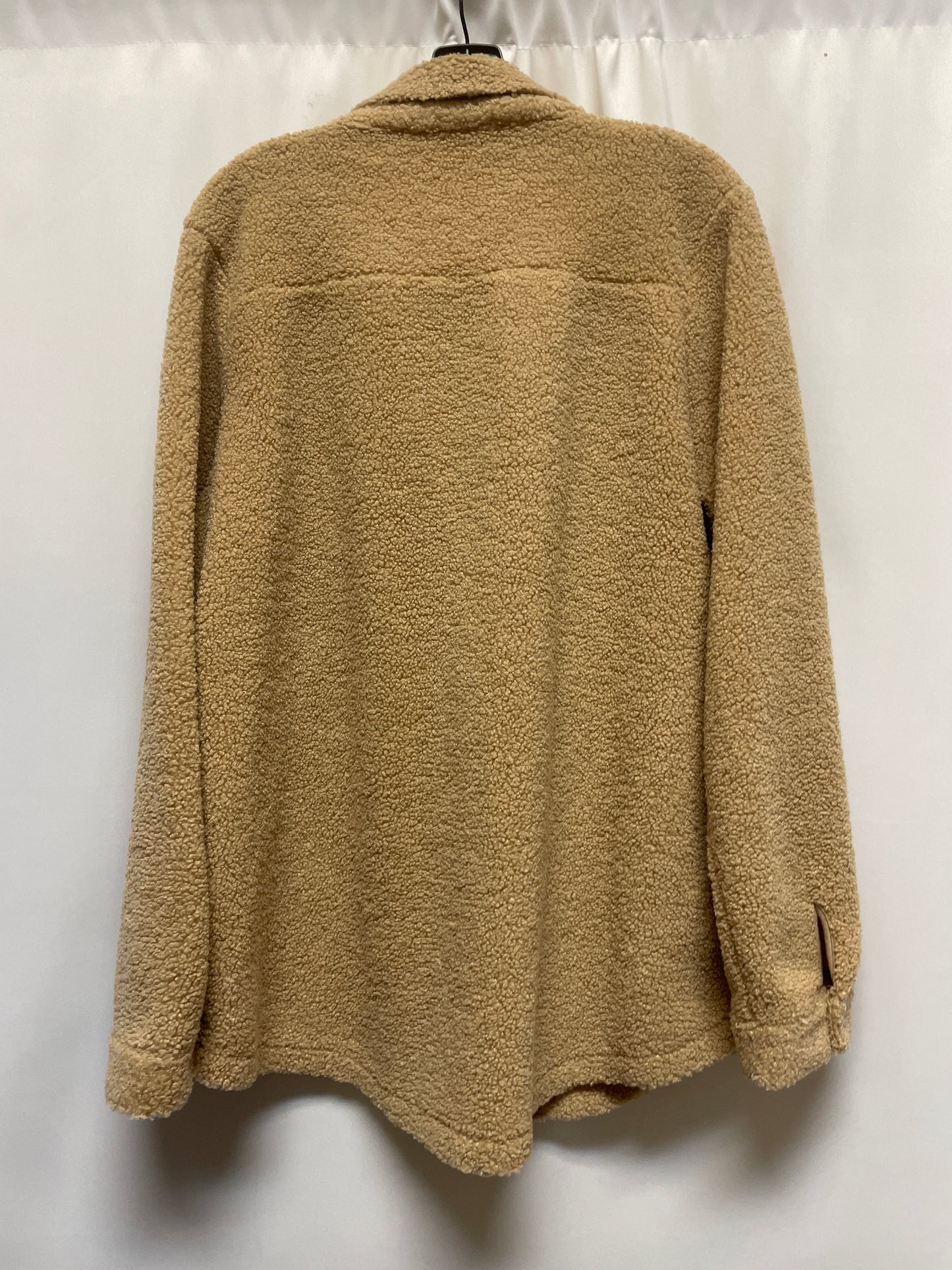 Top Long Sleeve By Bobeau In Brown, Size: Xl