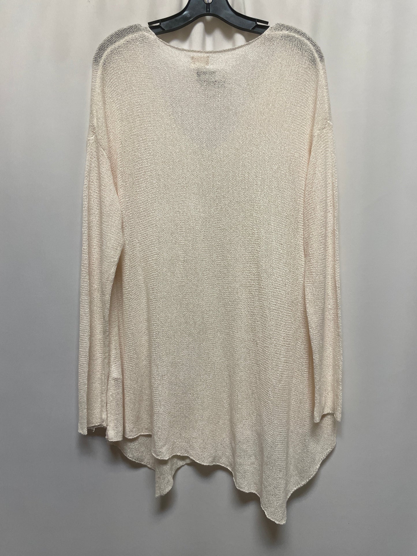 Top Long Sleeve By Cmf In Cream, Size: L