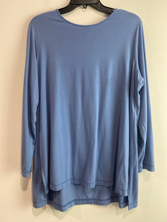 Top Long Sleeve By J. Jill In Blue, Size: 2x