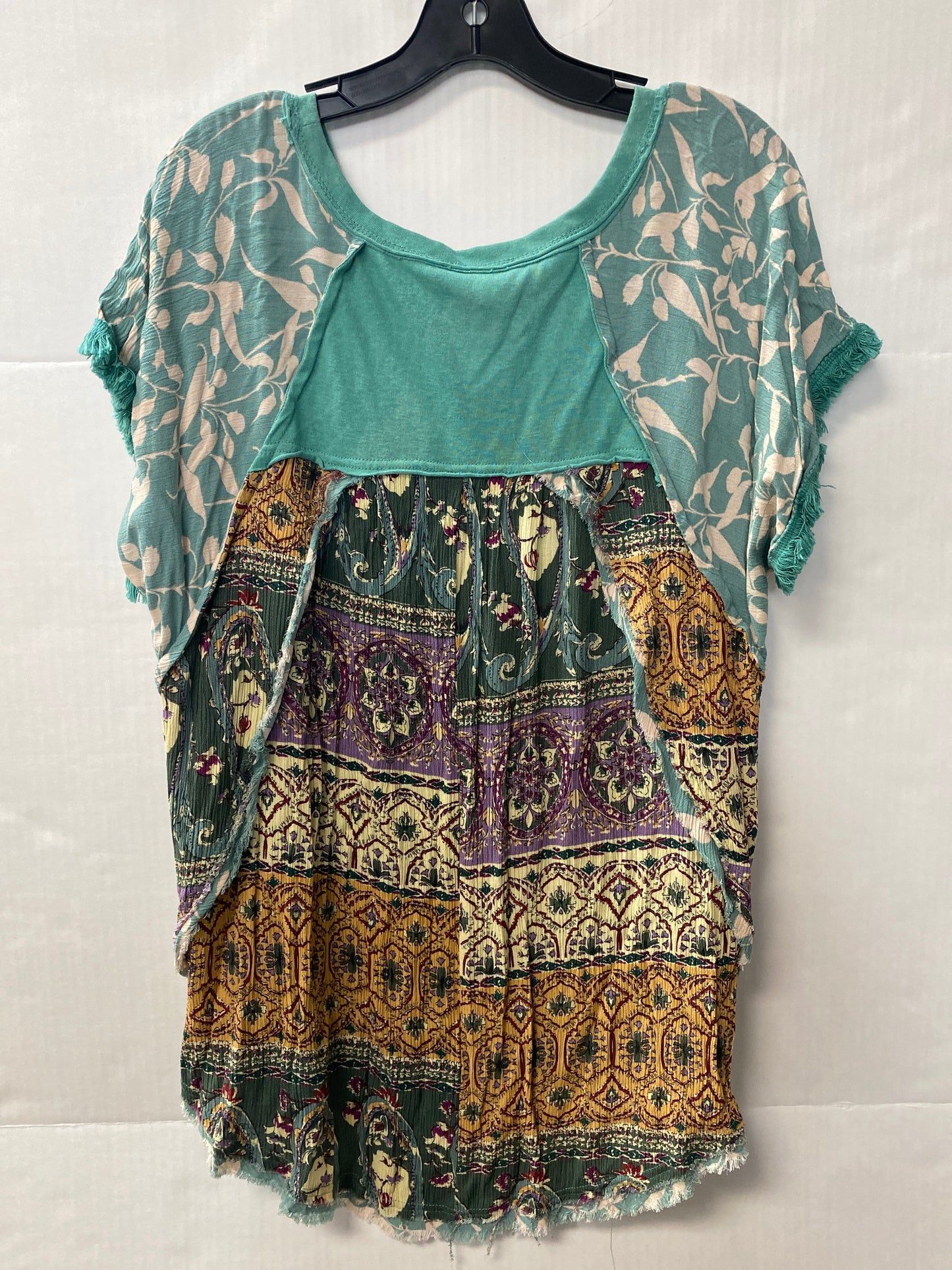 Top Short Sleeve By Umgee In Teal, Size: 1x