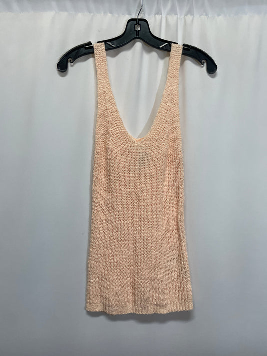 Tank Top By Madewell In Peach, Size: Xxs