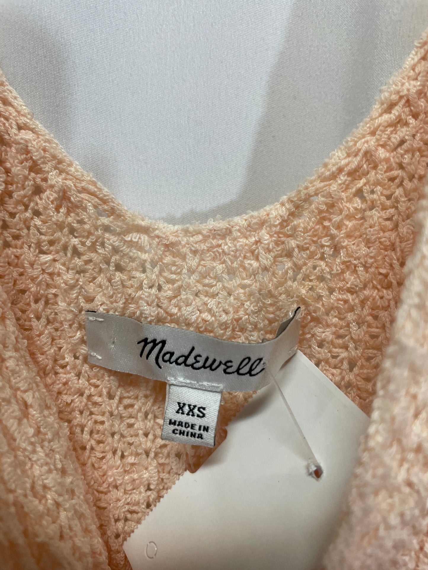 Tank Top By Madewell In Peach, Size: Xxs