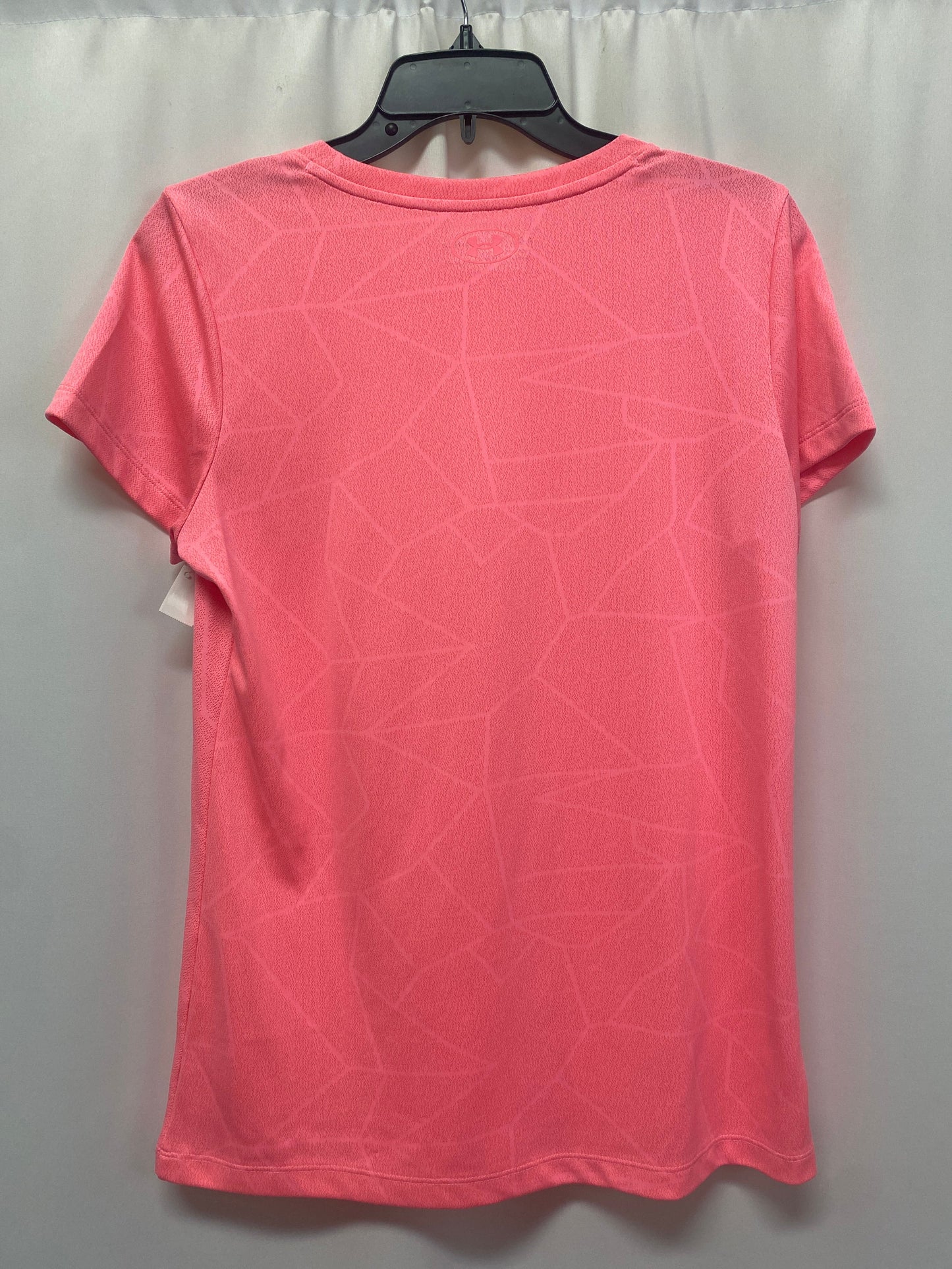 Athletic Top Short Sleeve By Under Armour In Pink, Size: M