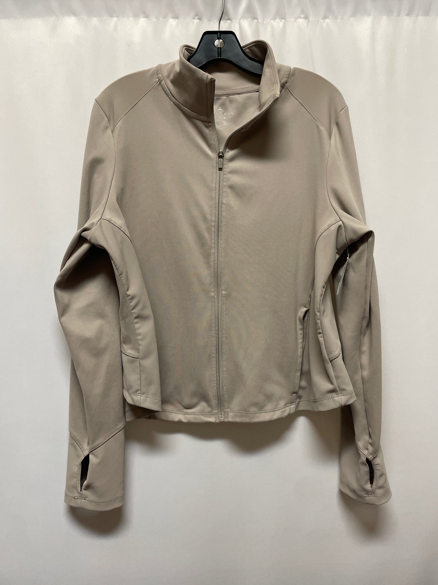 Athletic Jacket By Danskin Now In Taupe, Size: Xl