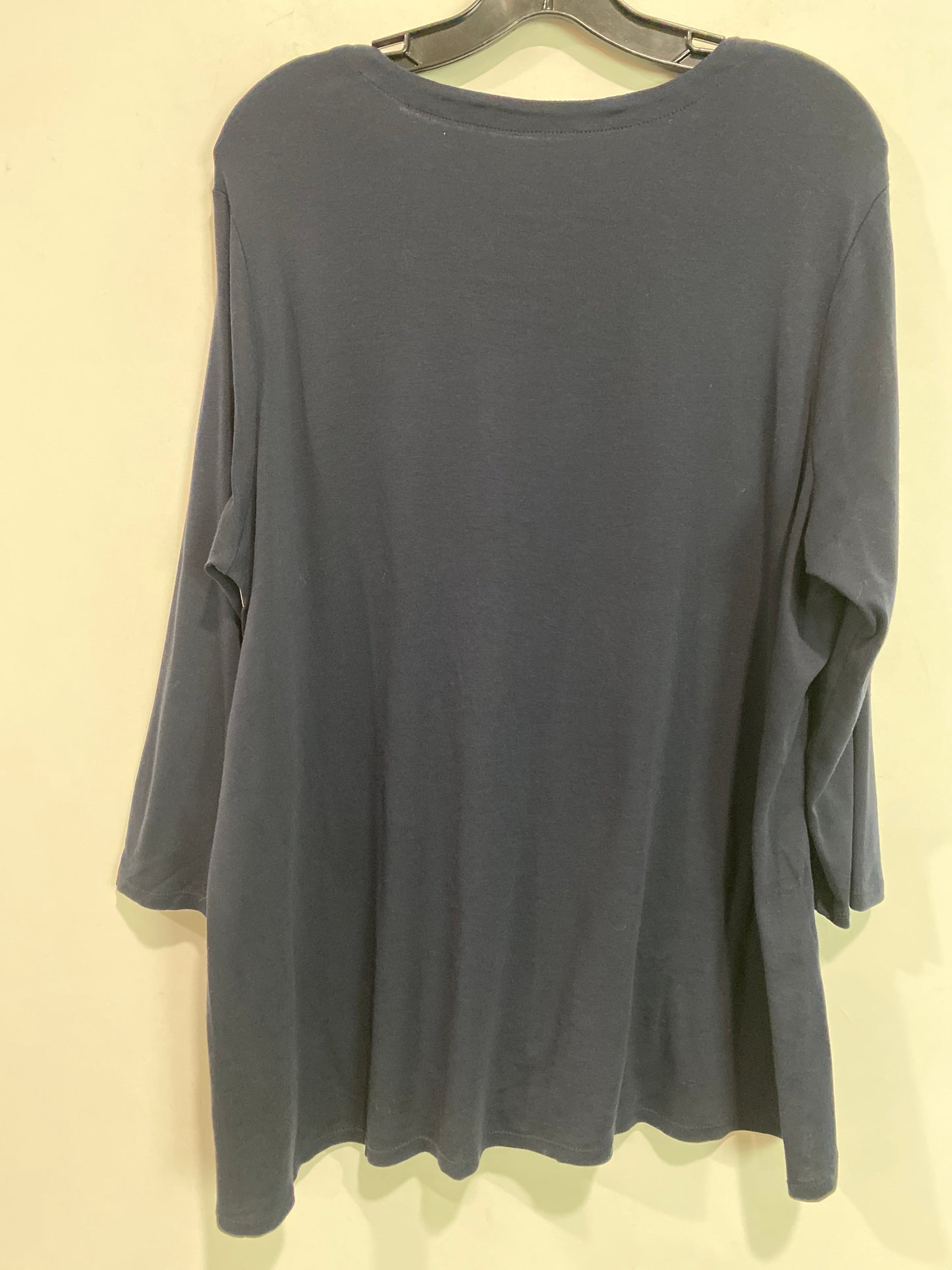 Top 3/4 Sleeve By J. Jill In Navy, Size: Xl