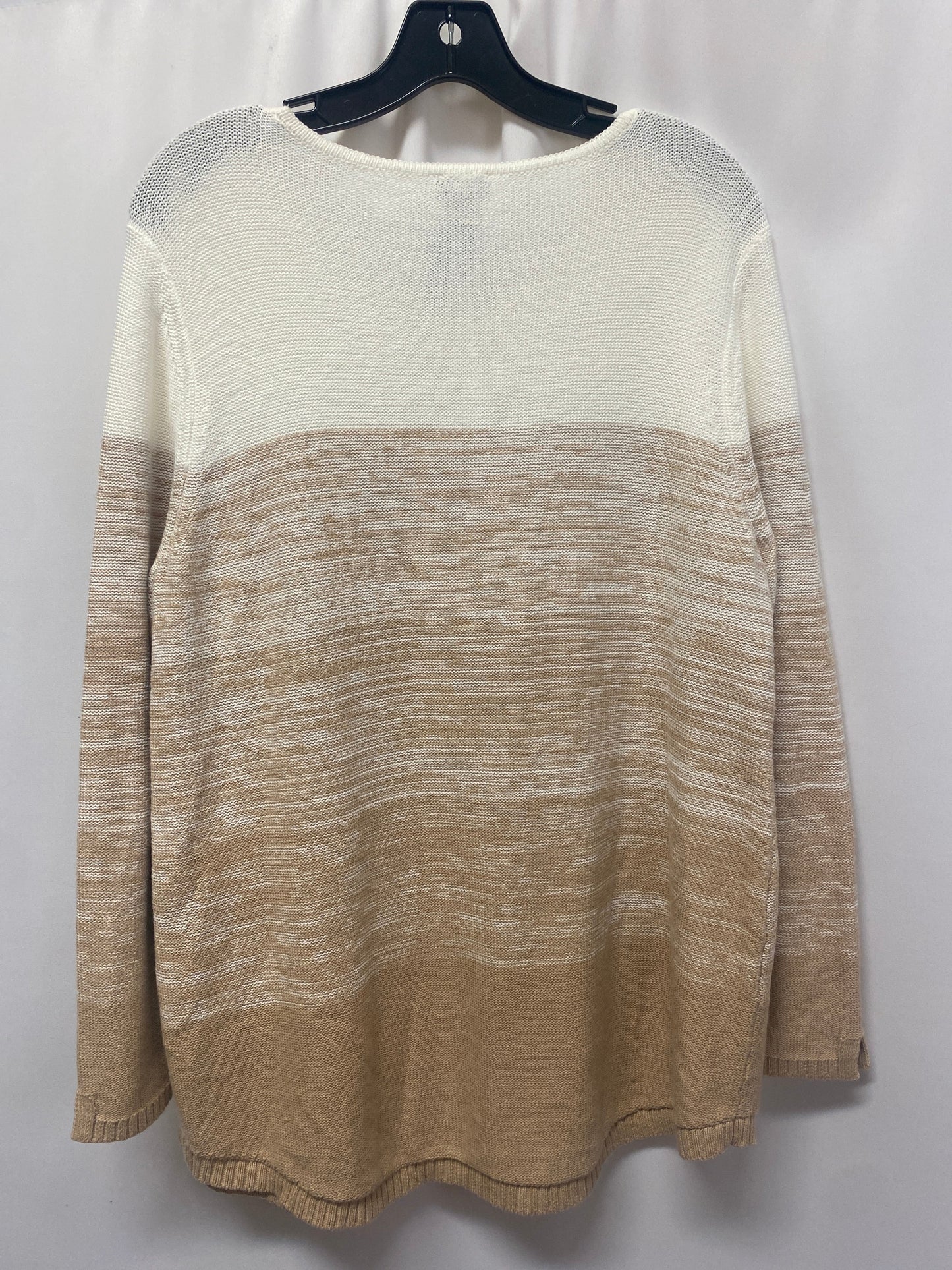 Sweater By Chicos In Cream, Size: L