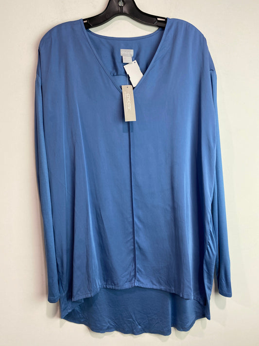 Top Long Sleeve By Chicos In Blue, Size: L