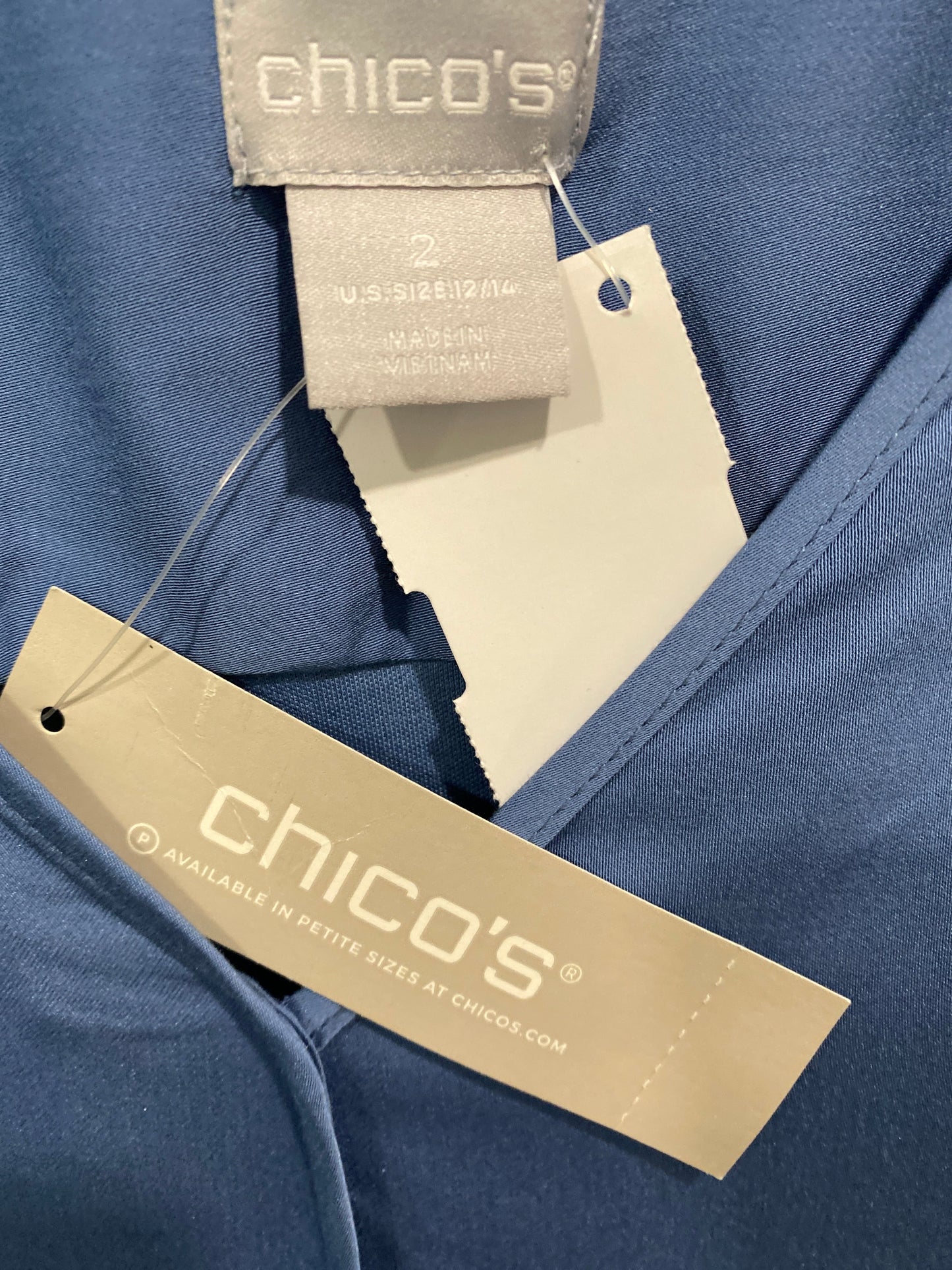 Top Long Sleeve By Chicos In Blue, Size: L