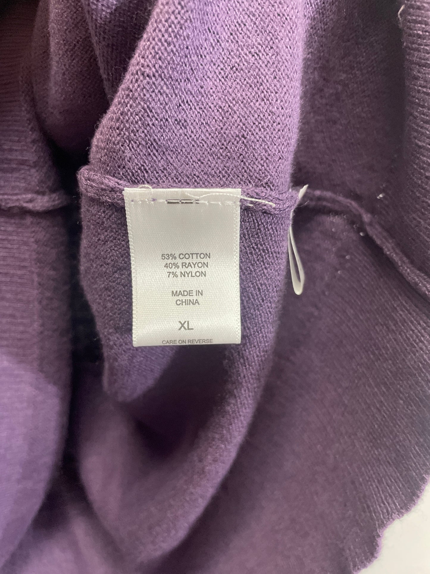 Cardigan By New York And Co In Purple, Size: Xl