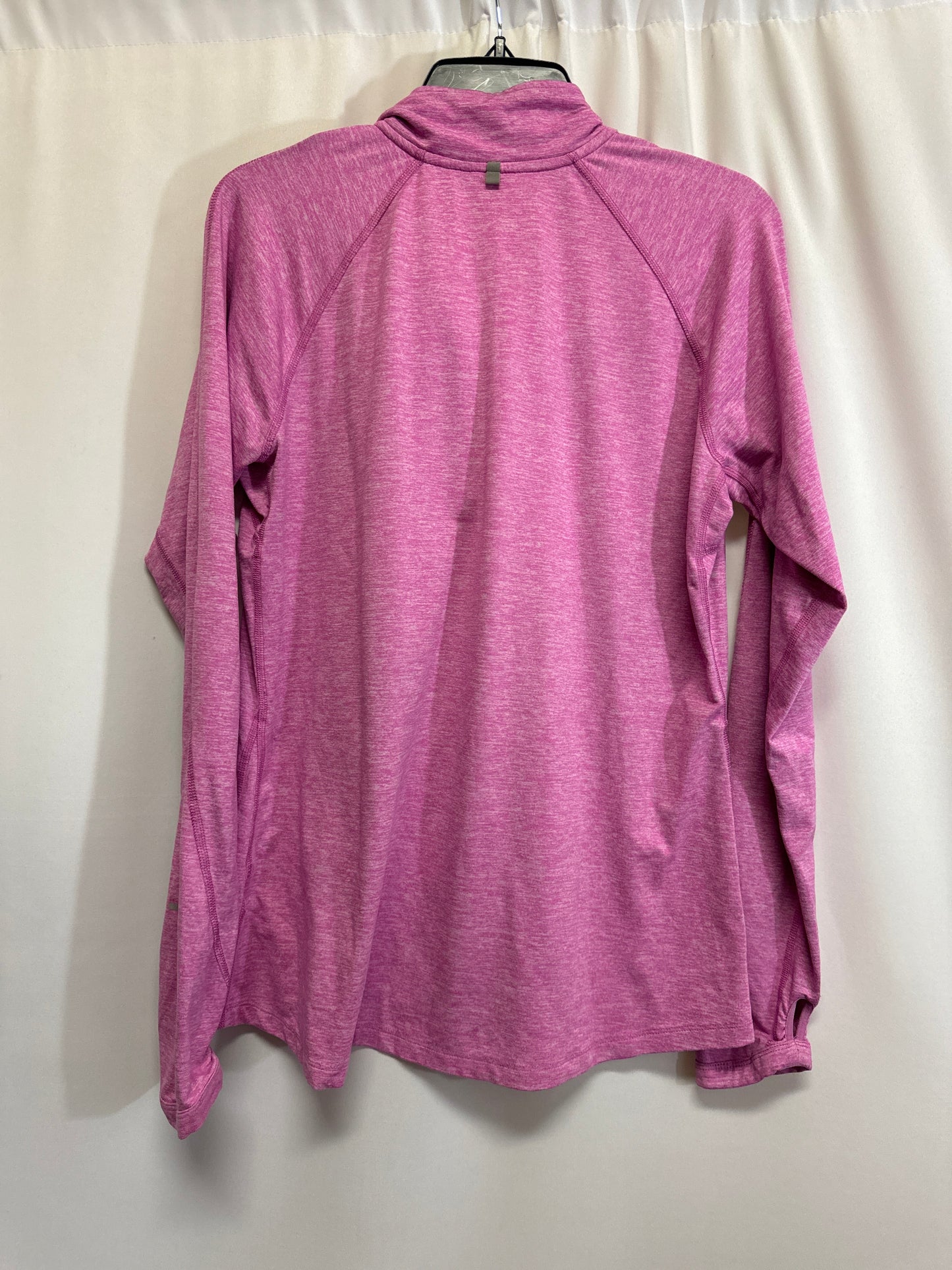 Athletic Top Long Sleeve Crewneck By Nike In Pink, Size: L