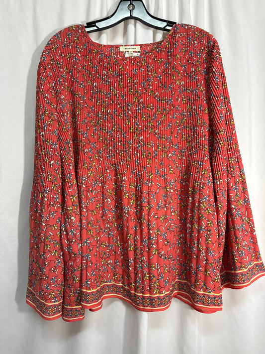 Top Long Sleeve By Max Studio In Red, Size: Xl