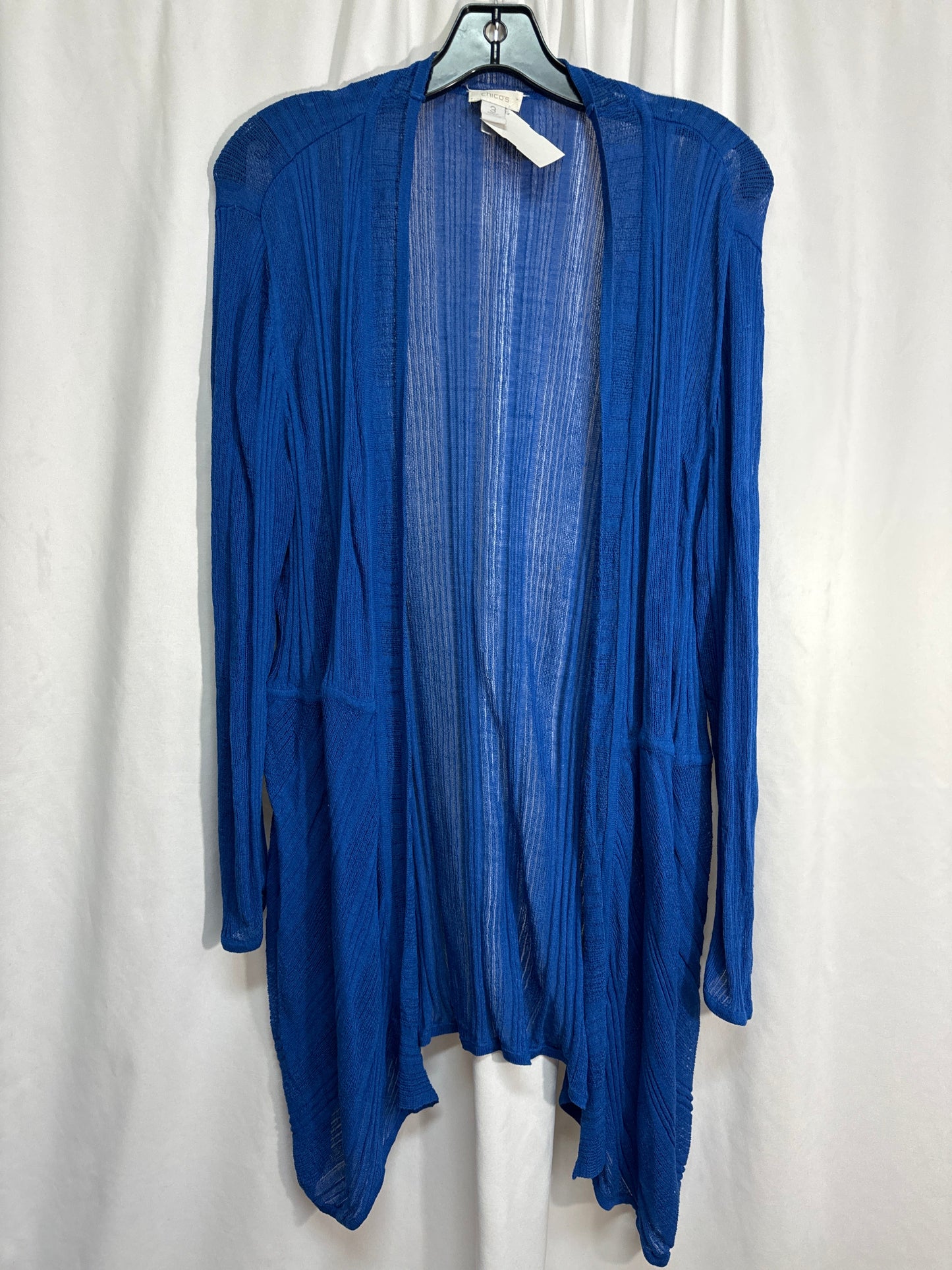 Cardigan By Chicos In Blue, Size: Xl