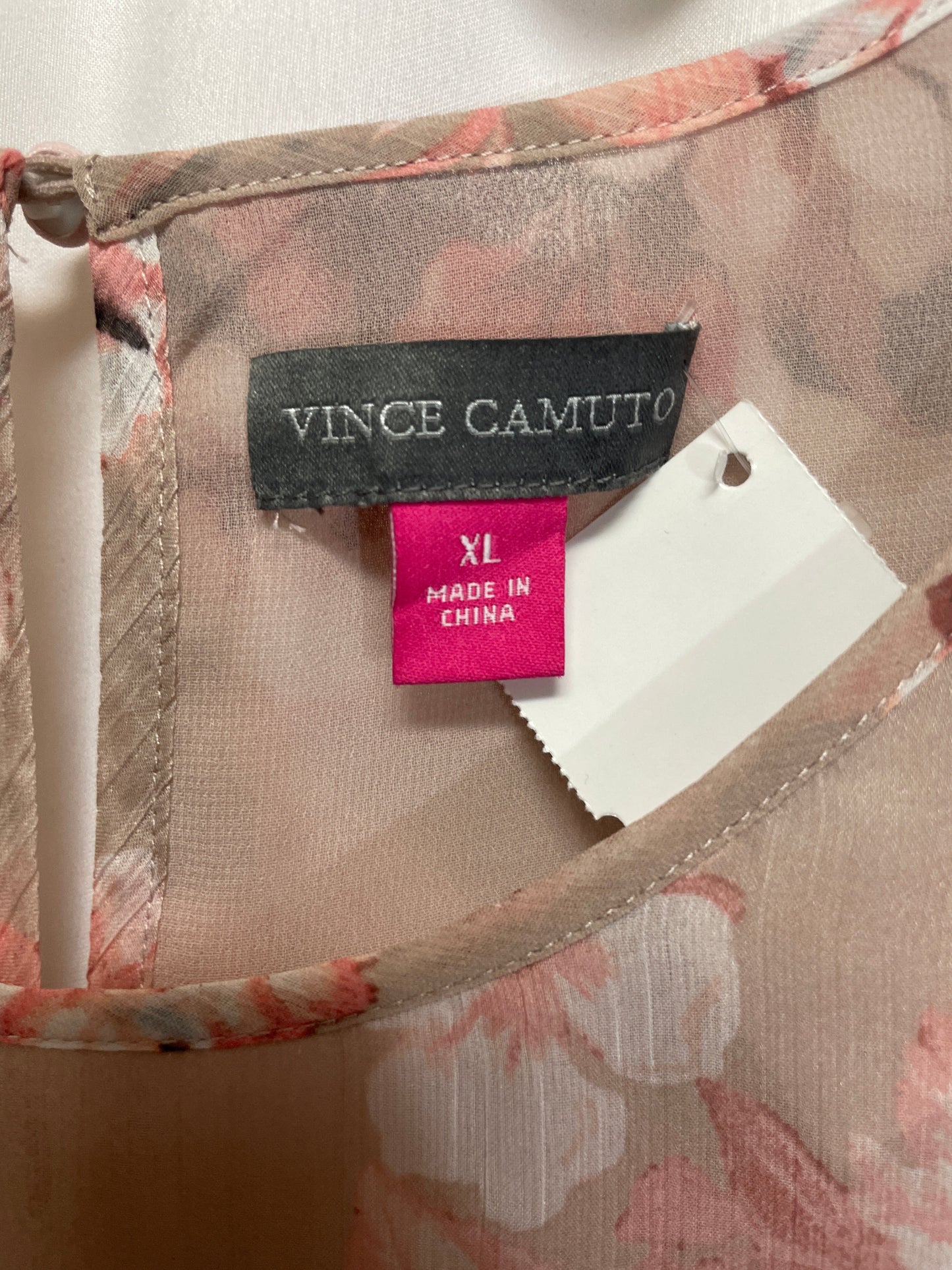 Top Long Sleeve By Vince Camuto In Pink, Size: Xl