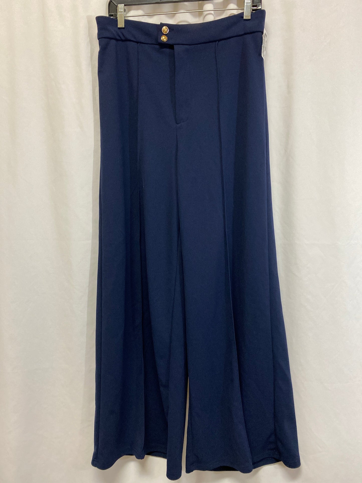 Pants Wide Leg By Shein In Blue, Size: Xl