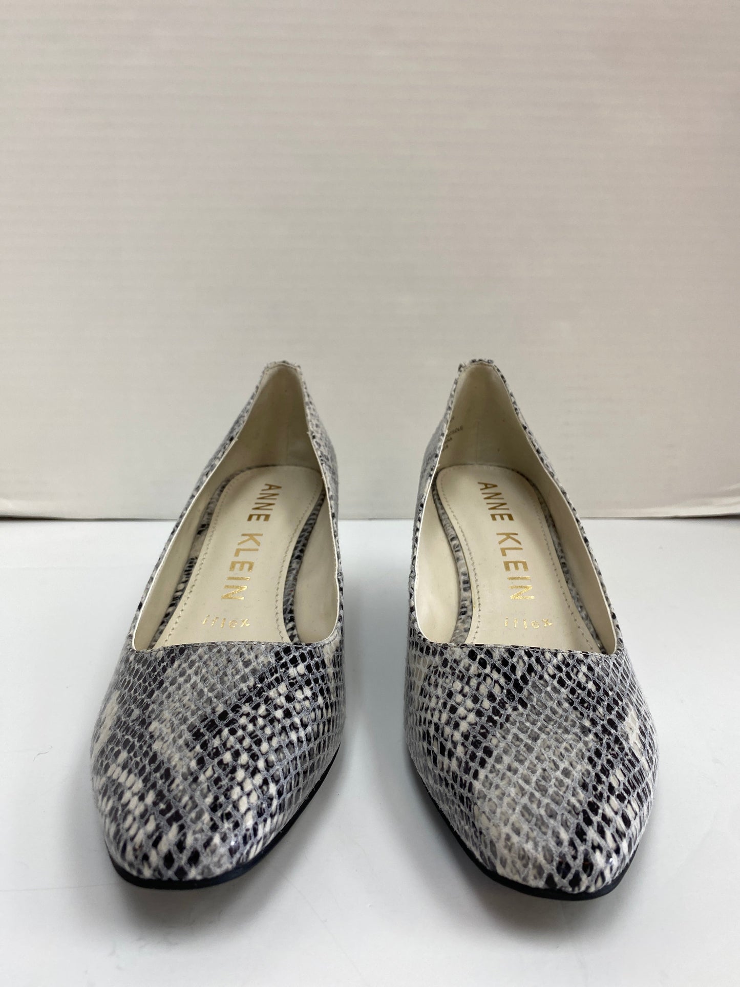 Shoes Heels Wedge By Anne Klein In Snakeskin Print, Size: 8