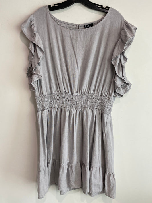 Dress Casual Midi By Nicole By Nicole Miller In Grey, Size: L