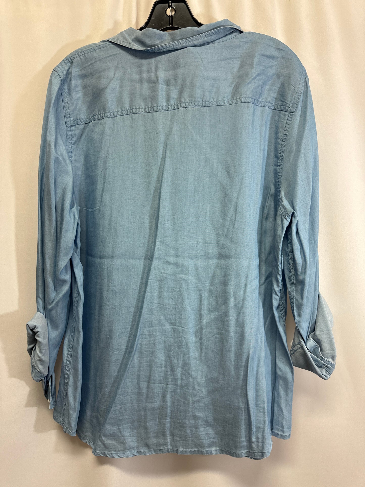 Top Long Sleeve By Crown And Ivy In Blue, Size: Xl