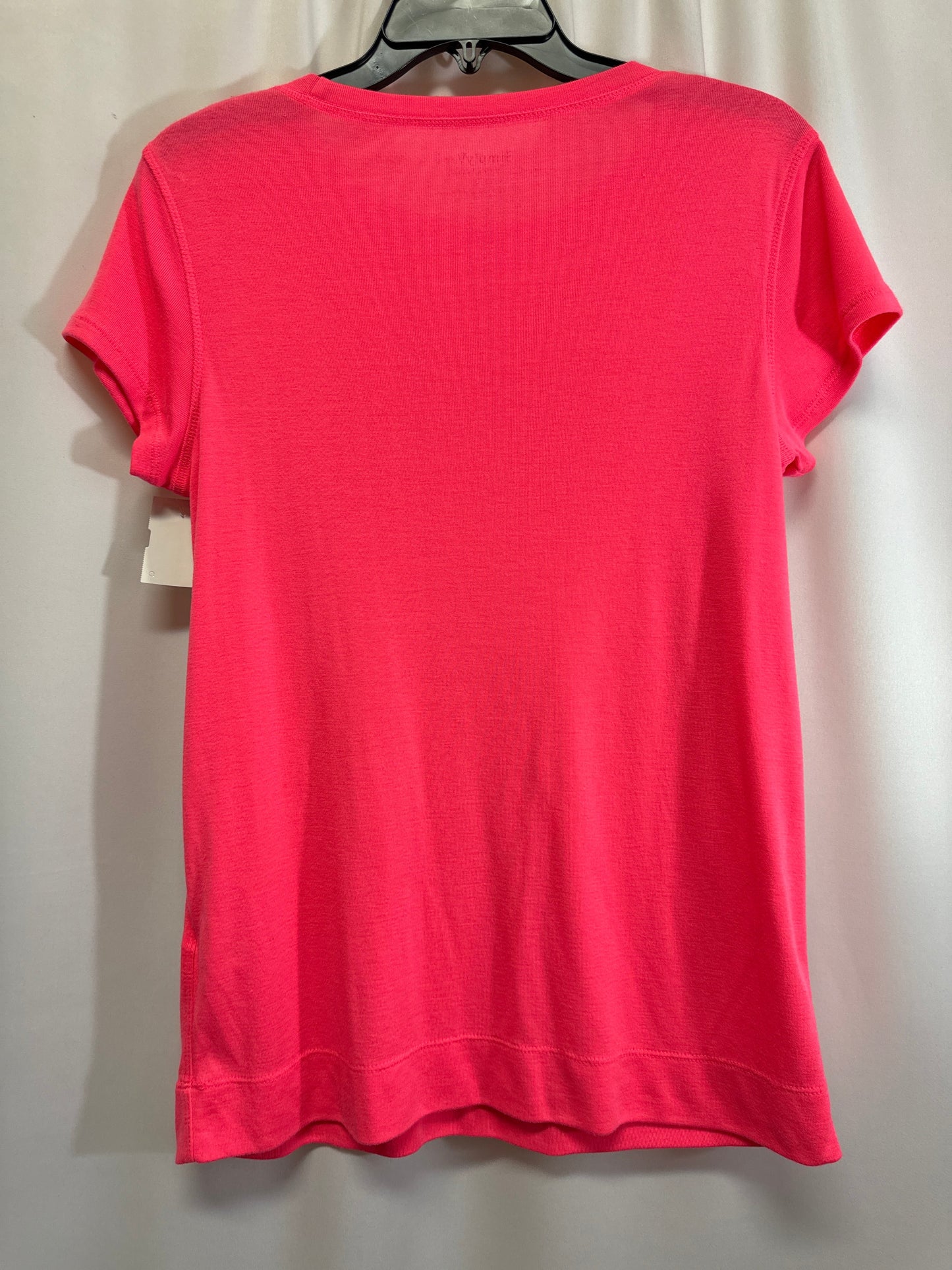 Top Short Sleeve By Simply Vera In Pink, Size: L