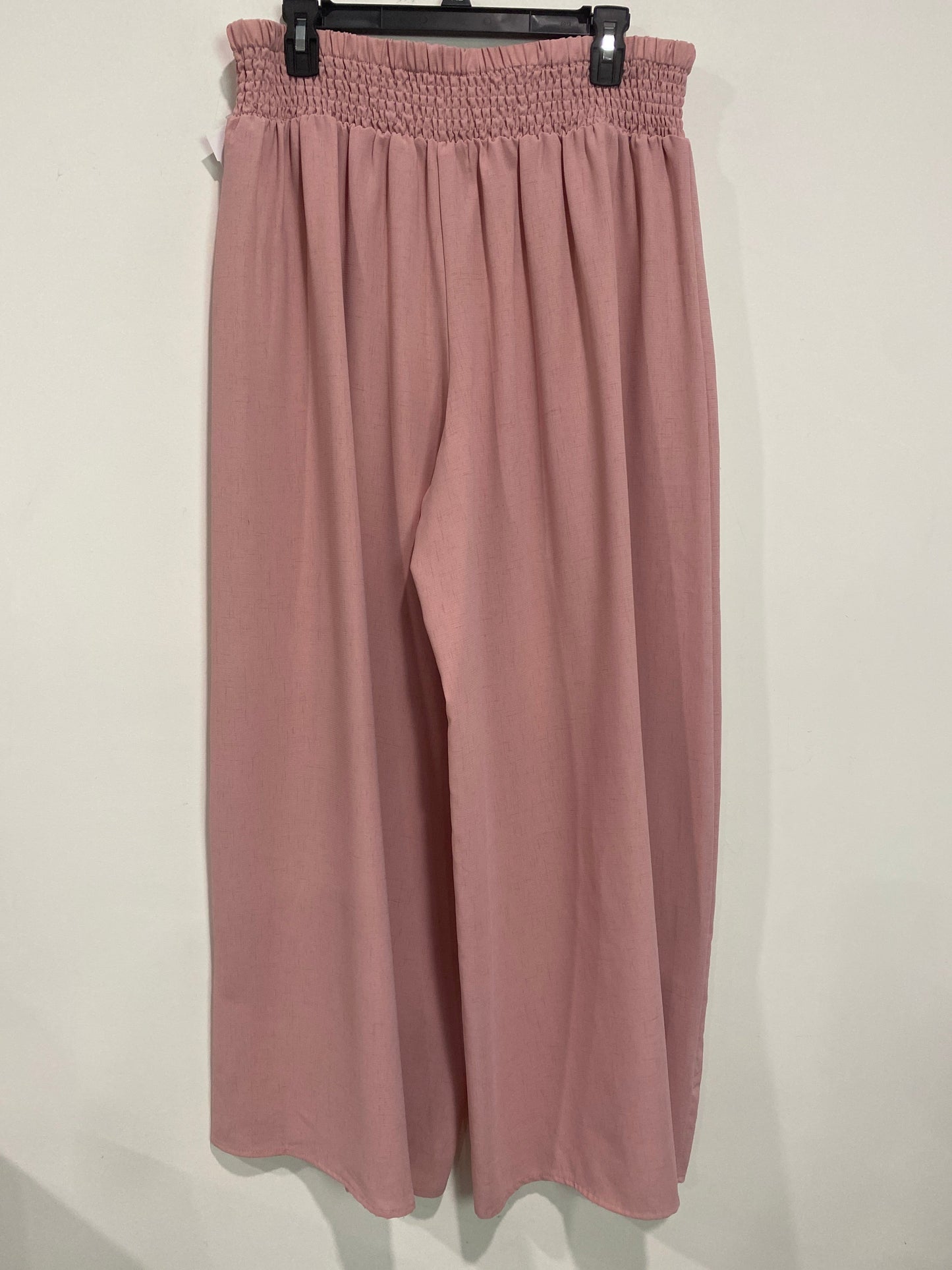 Pants Wide Leg By Shein In Pink, Size: 1x