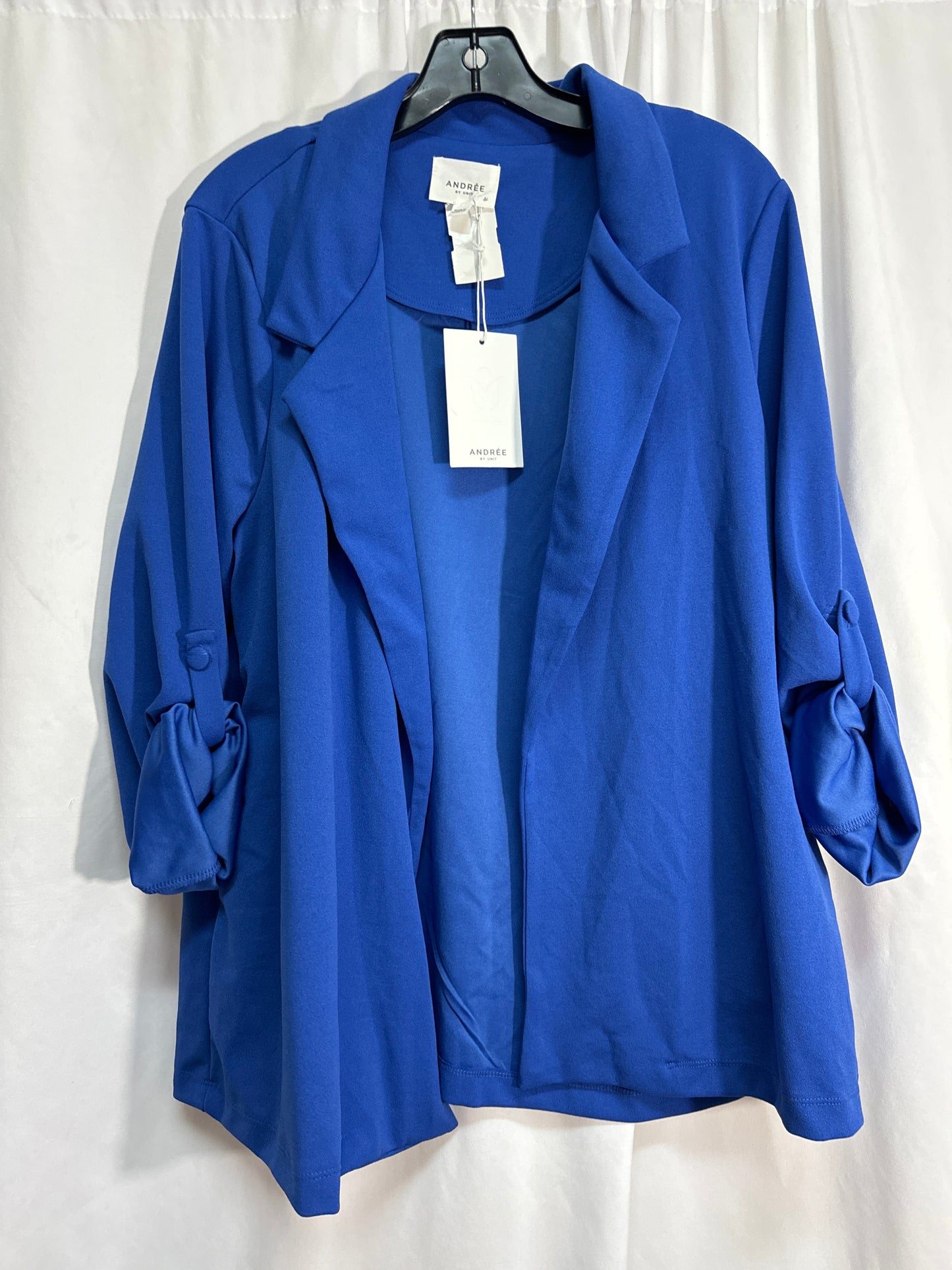 Blazer By Andree By Unit In Blue, Size: 1x