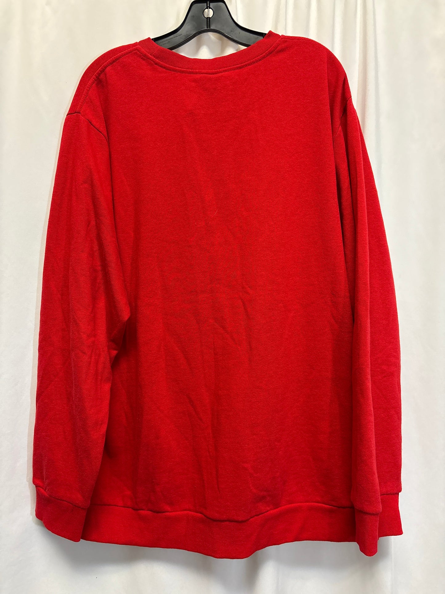 Sweatshirt Crewneck By Disney Store In Red, Size: 3x