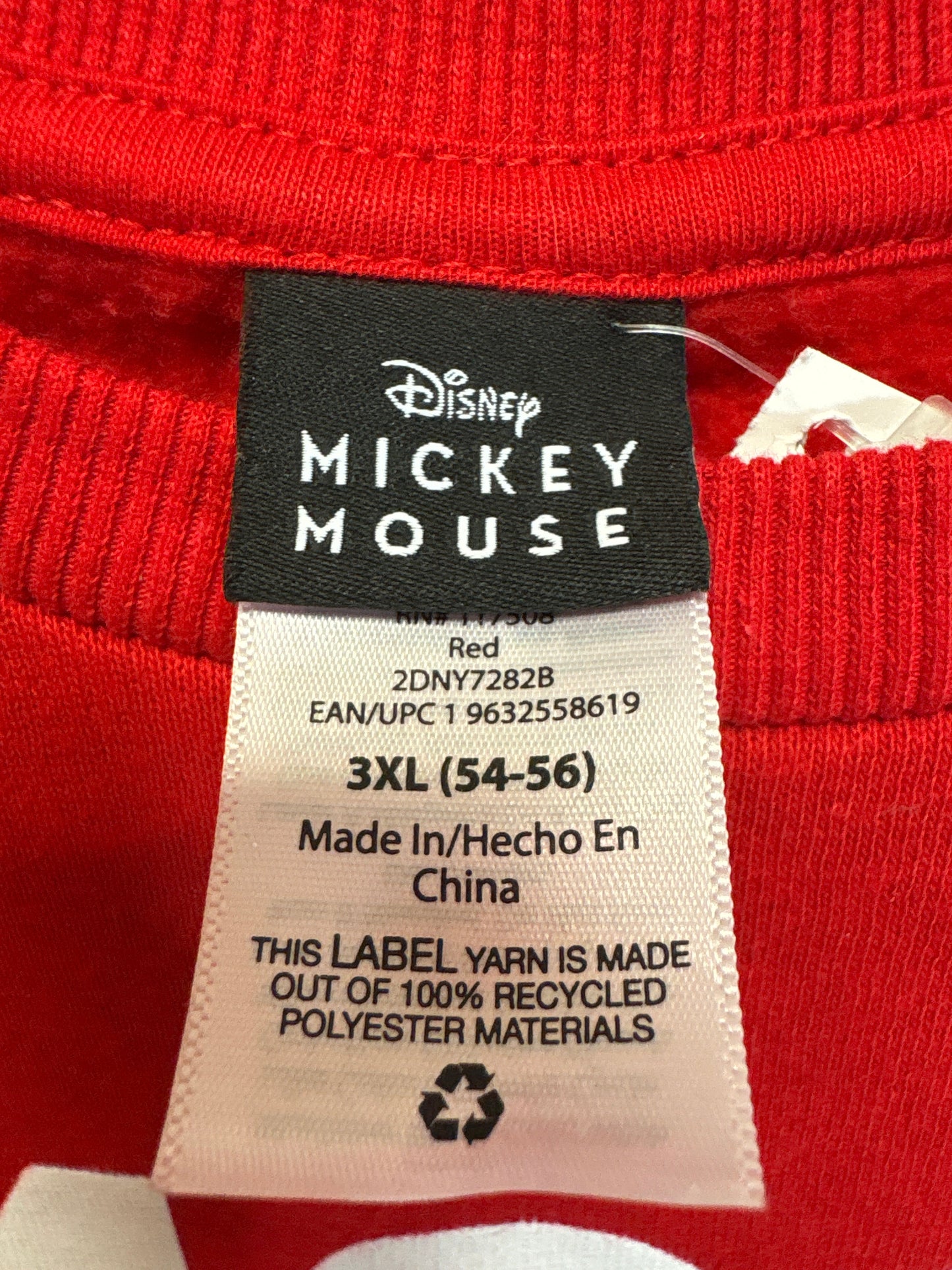 Sweatshirt Crewneck By Disney Store In Red, Size: 3x