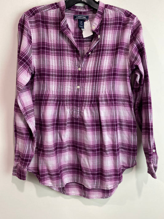 Top Long Sleeve By Lands End In Purple, Size: Sp