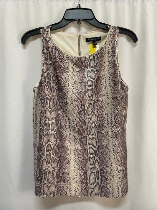 Top Sleeveless By Inc In Snakeskin Print, Size: M